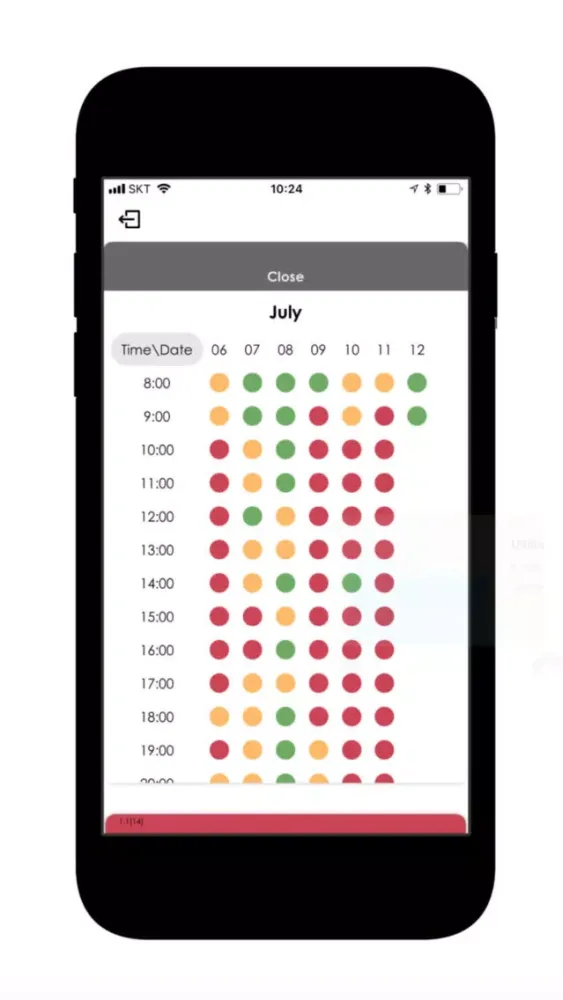 Ảnh chụp màn hình của Occupancy Meter