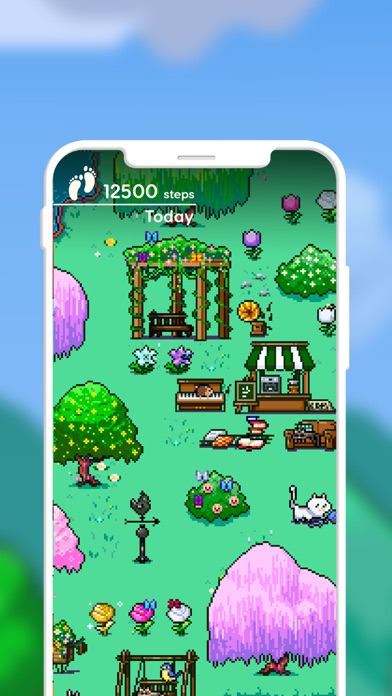 Pixsteps: Gamified Pedometer スクリーンショット