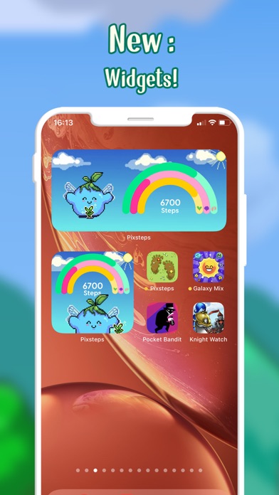 Pixsteps: Gamified Pedometer スクリーンショット