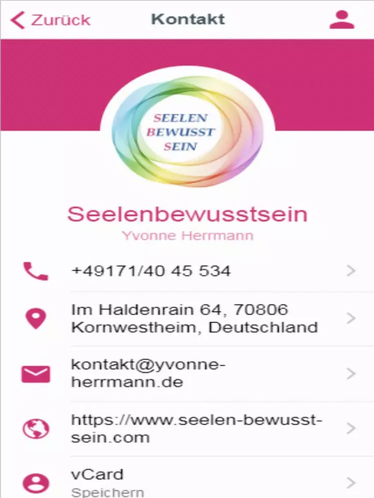 Ảnh chụp màn hình của Seelen-Bewusst-Sein iPad 