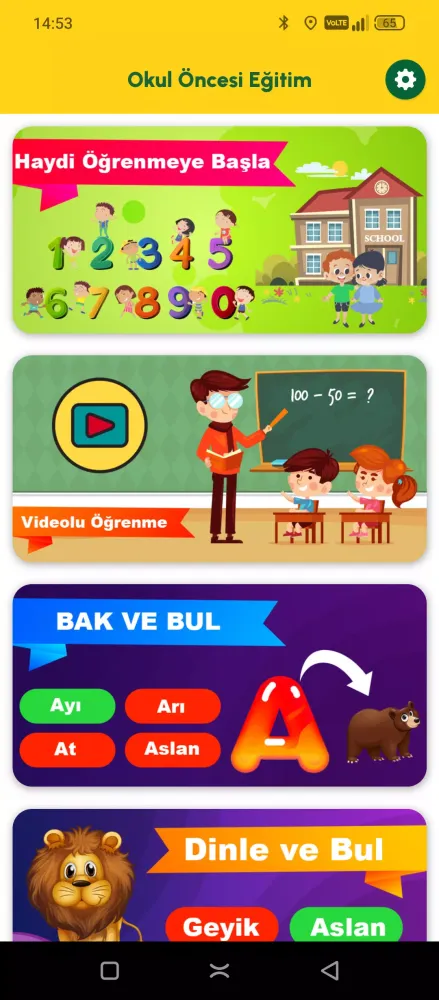Zrzuty ekranu Okul Öncesi Eğitim