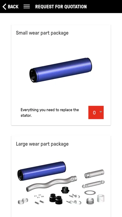 SEEPEX Service Point Screenshots