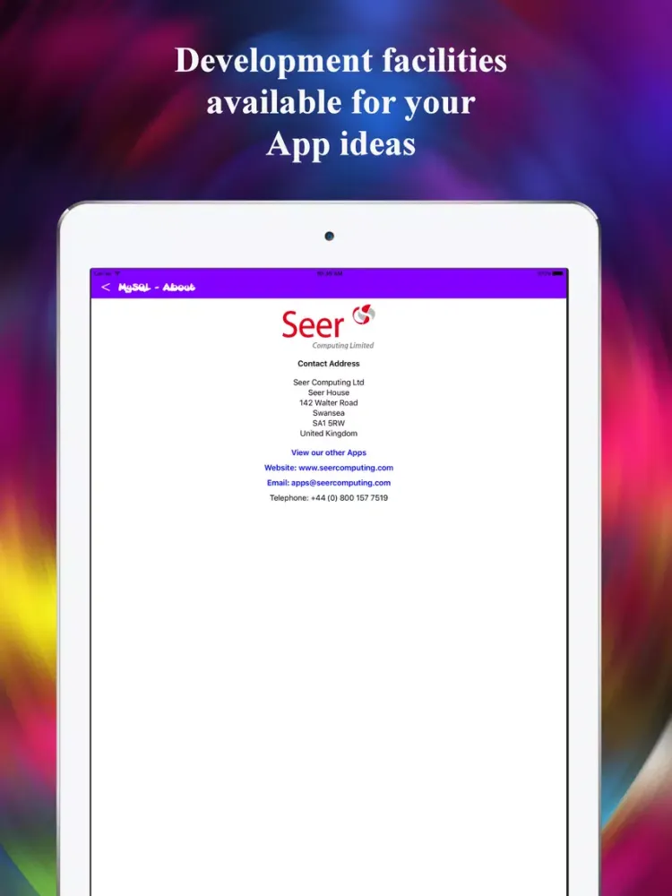 Capturas de pantalla de MySQL Functions Reference iPad