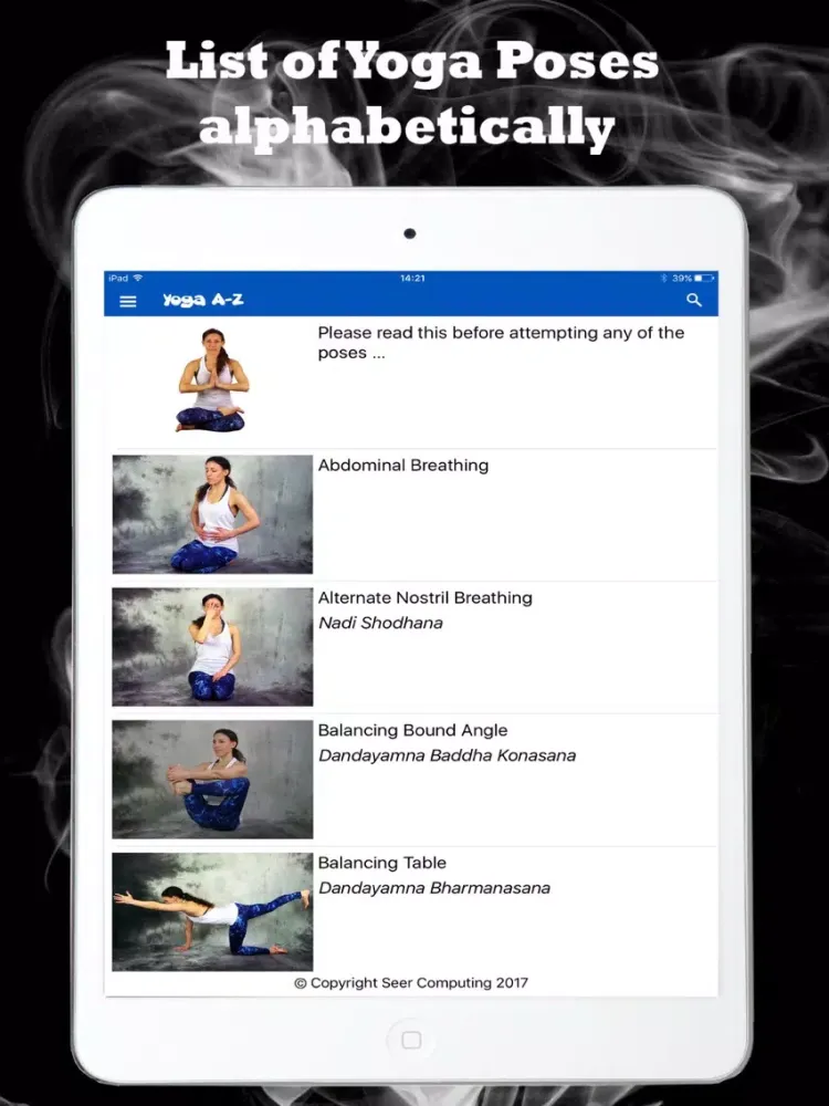 Ana Chidzoy's A - Z of Yoga iPad  স্ক্রিনশট