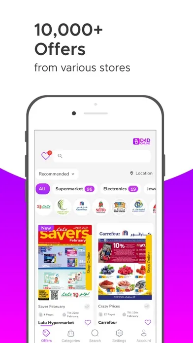 Capturas de tela do D4D Shopping Offers & Coupons