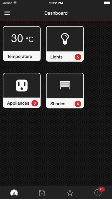 Captures d'écran de DomotiX App