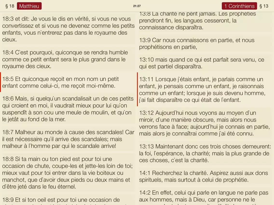 Capturas de pantalla de eat Bible ~ ouvrez deux bibles, KJV iPad 