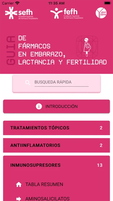 Guía GTEII mujer edad fértil スクリーンショット