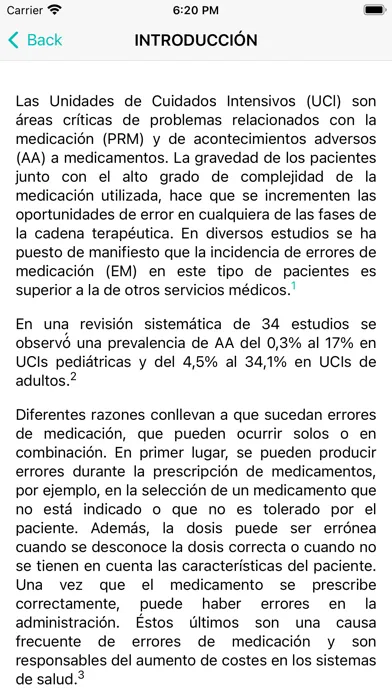 Validación medicamentos UCI Screenshots