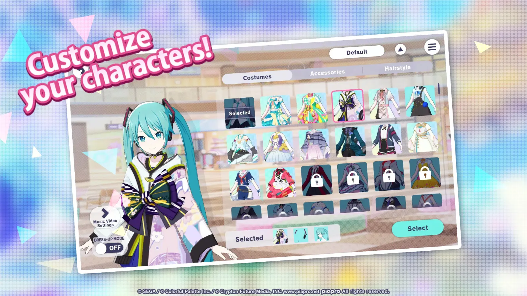 Capturas de pantalla de HATSUNE MIKU: COLORFUL STAGE! (EN)