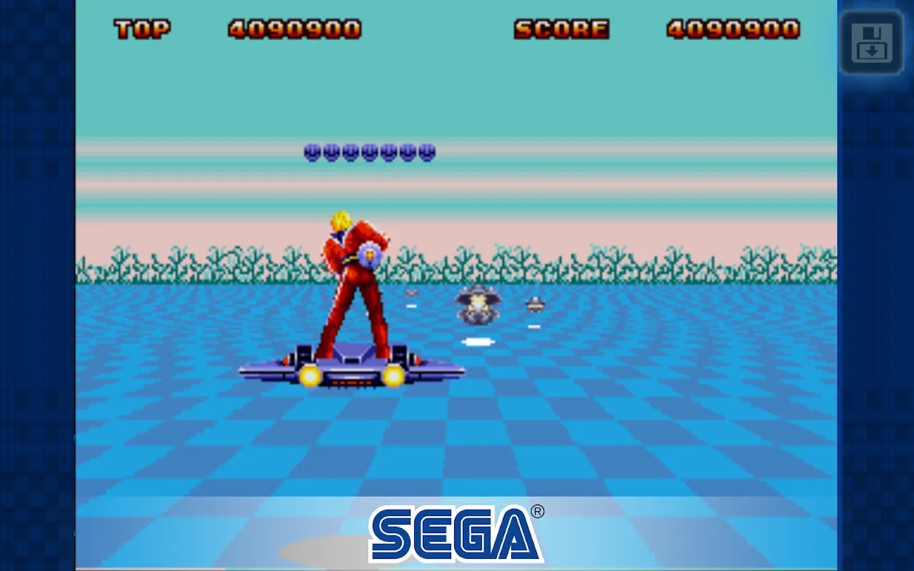 Ảnh chụp màn hình của Space Harrier II Classic
