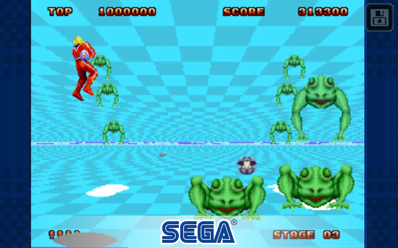 Ảnh chụp màn hình của Space Harrier II Classic
