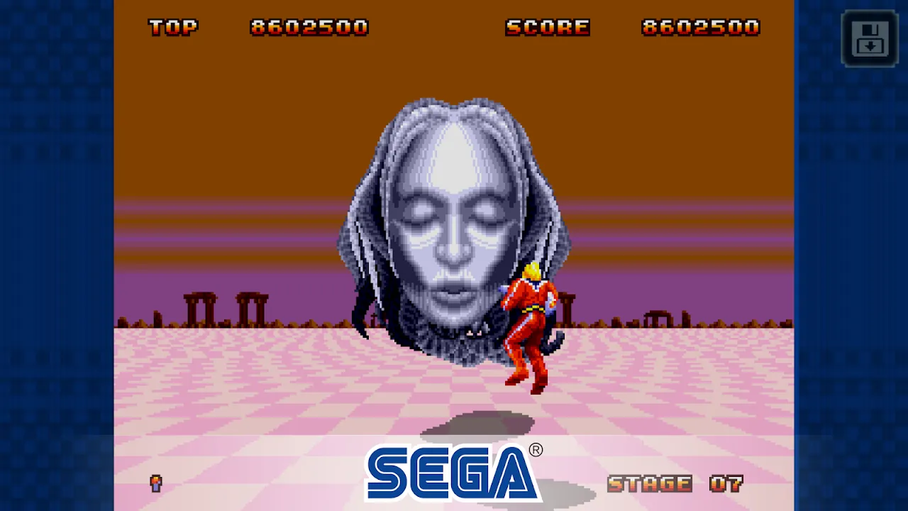 Ảnh chụp màn hình của Space Harrier II Classic
