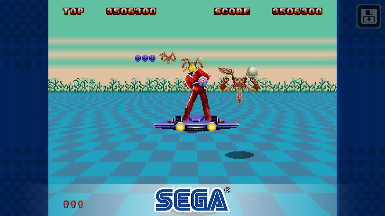 Ảnh chụp màn hình của Space Harrier II Classic