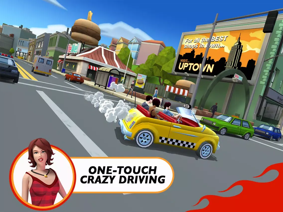 ภาพหน้าจอของ Crazy Taxi City Rush iPad 