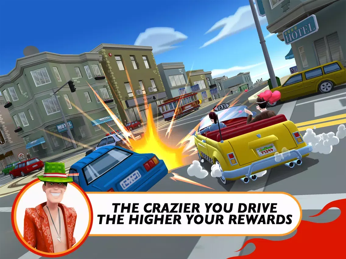ภาพหน้าจอของ Crazy Taxi City Rush iPad 