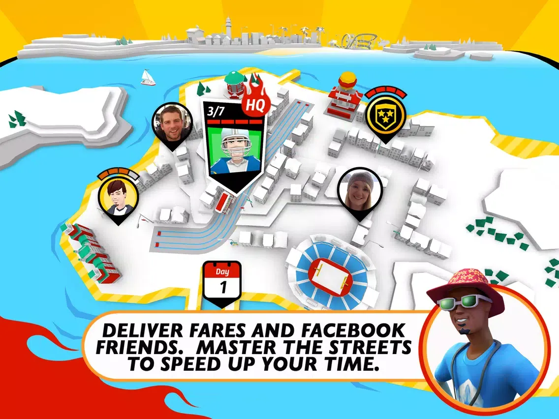 ภาพหน้าจอของ Crazy Taxi City Rush iPad 