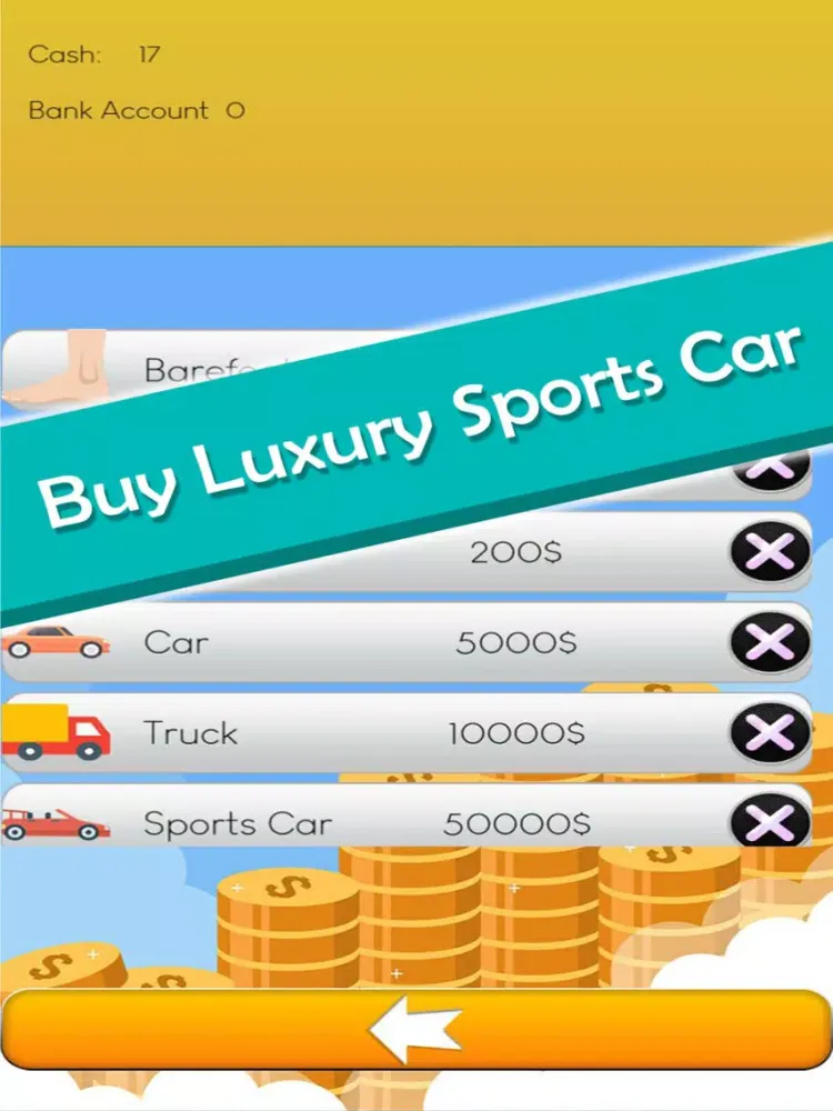 Beggar to rich life: Tap Sim iPad 应用截图