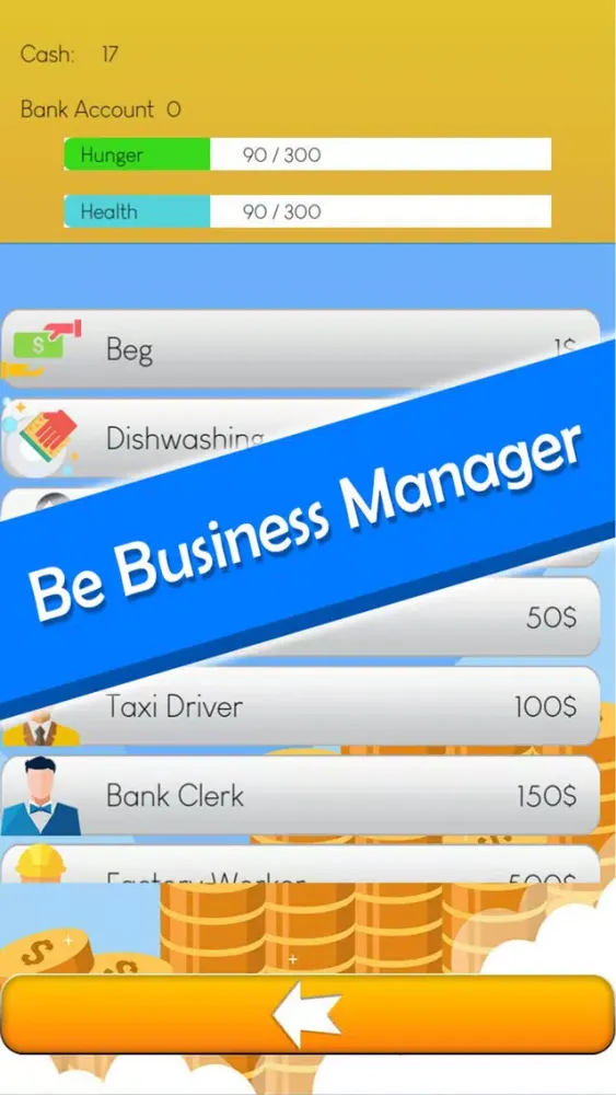 Beggar to rich life: Tap Sim应用截图