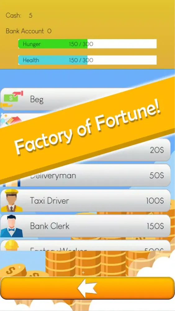 Beggar to rich life: Tap Sim应用截图