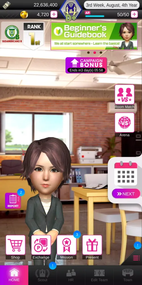 Screenshot di SEGA Pocket Club Manager