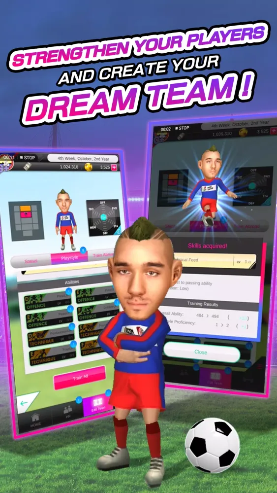 Screenshot di SEGA Pocket Club Manager