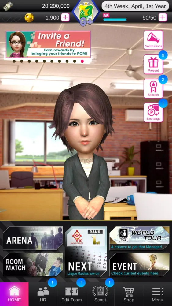 Screenshot di SEGA Pocket Club Manager