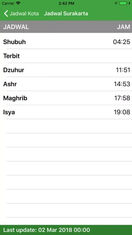 Info Jadwal Shalat 스크린샷