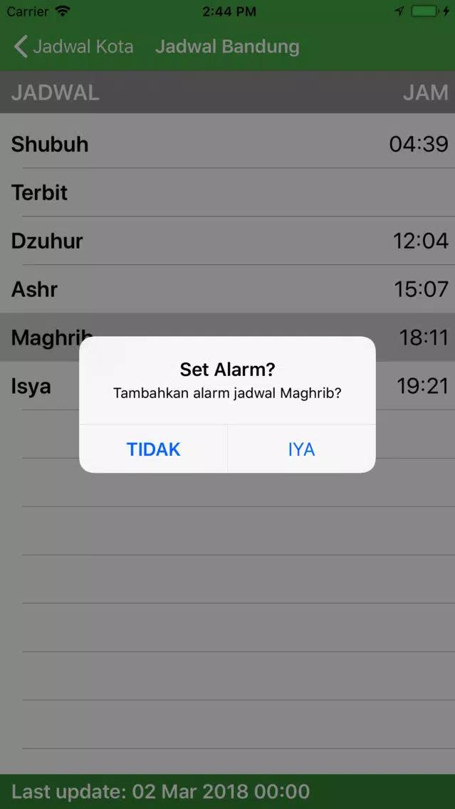 Captures d'écran de Info Jadwal Shalat