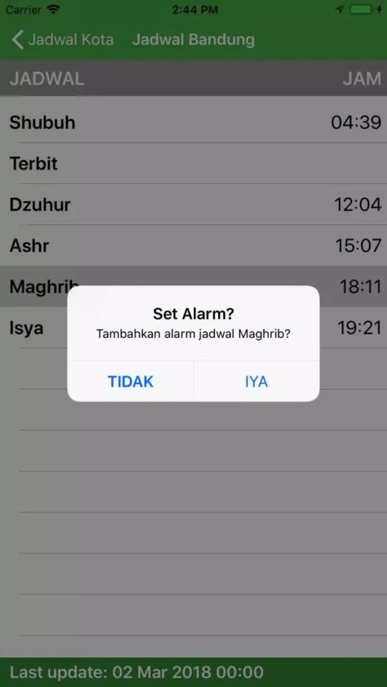 Info Jadwal Shalat 스크린샷