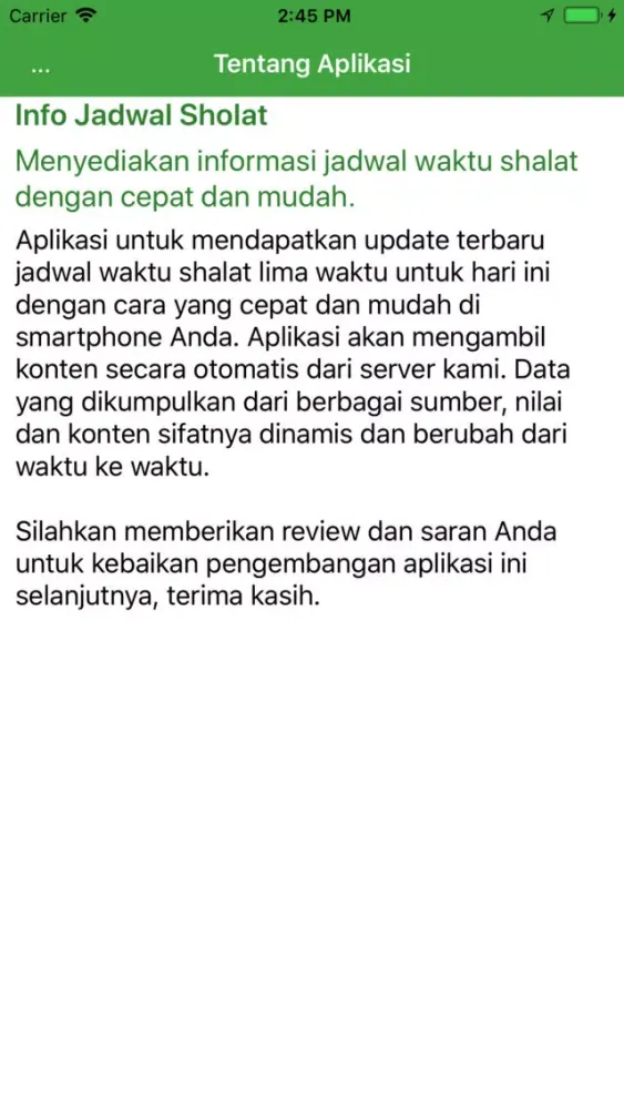 Info Jadwal Shalat 스크린샷