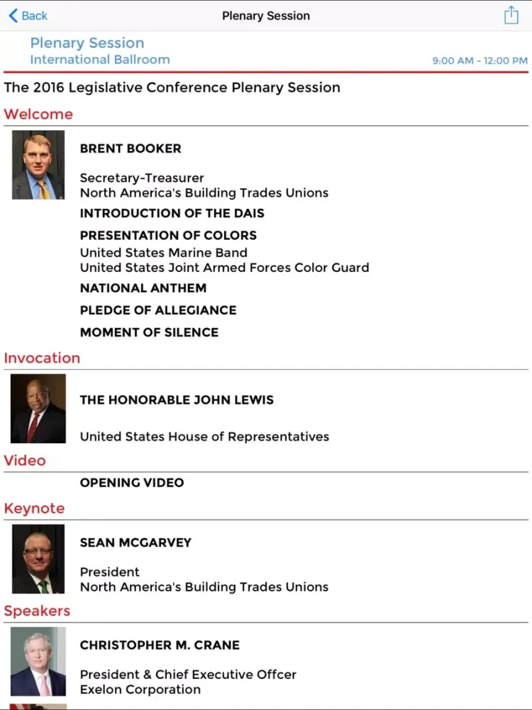 Capturas de pantalla de BCTD | Building & Construction Trades Department iPad 