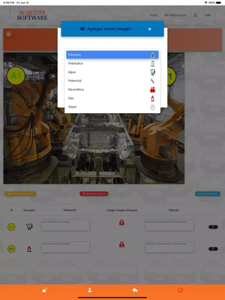 Zrzuty ekranu Lock out – Tag out (LOTO) iPad 