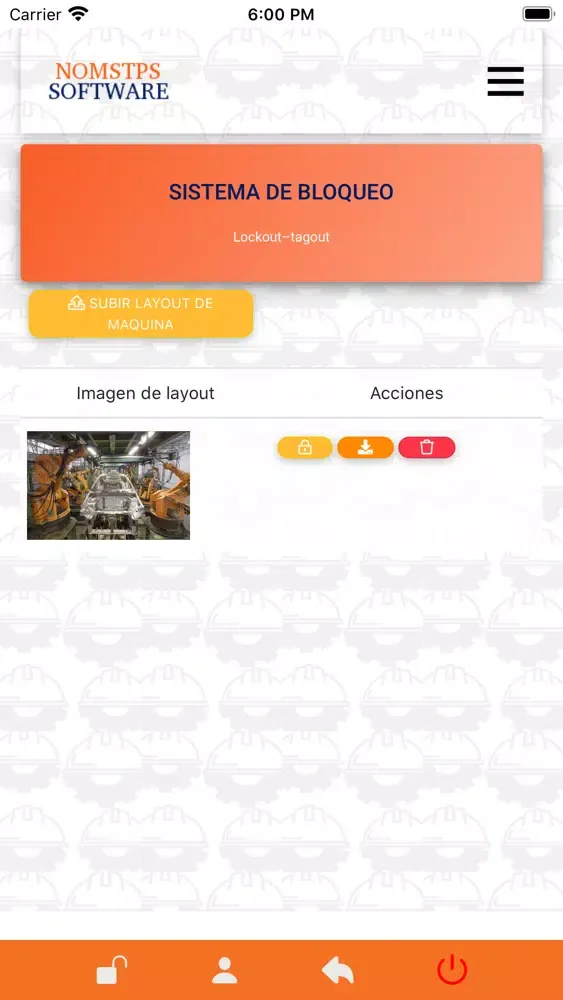 Zrzuty ekranu Lock out – Tag out (LOTO)