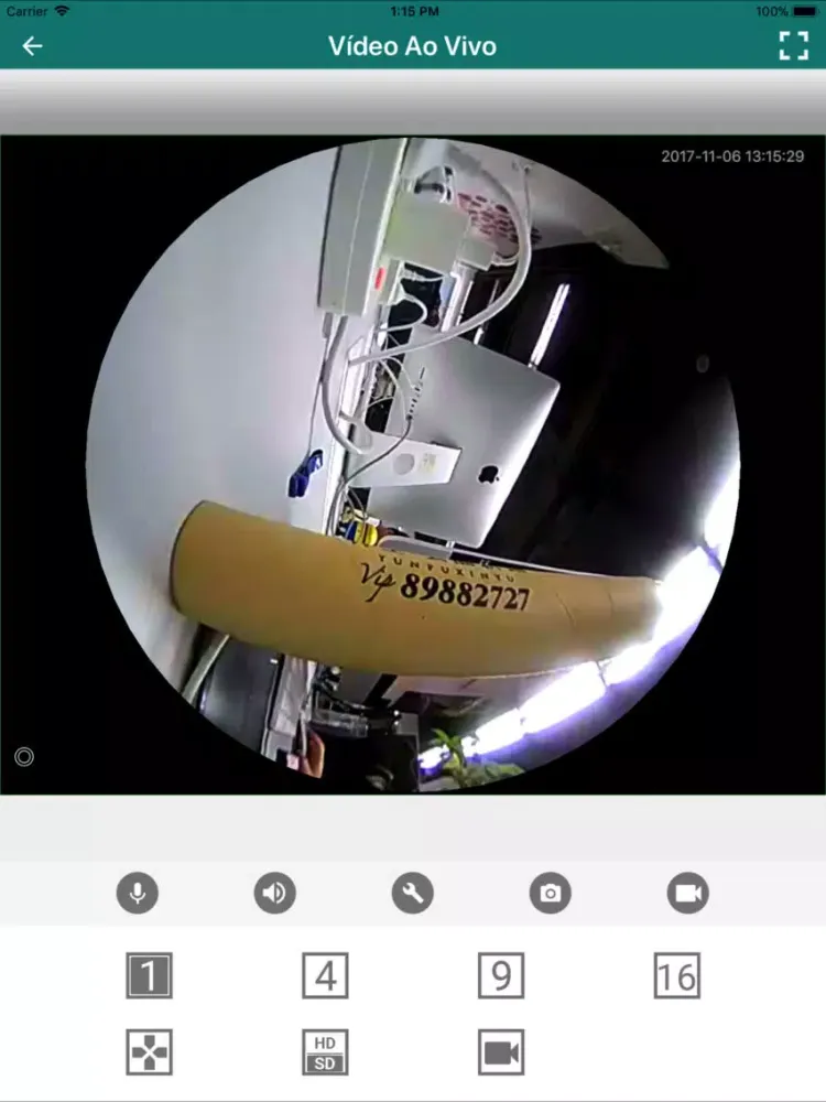 Tangkapan skrin Segurimax CFTV iPad 