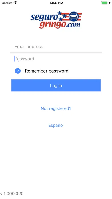 SeguroGringo Auto Insurance Screenshots