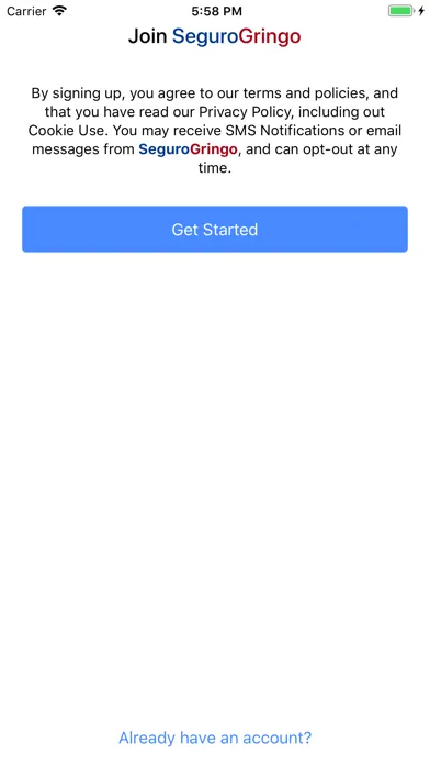 SeguroGringo Auto Insurance Screenshots