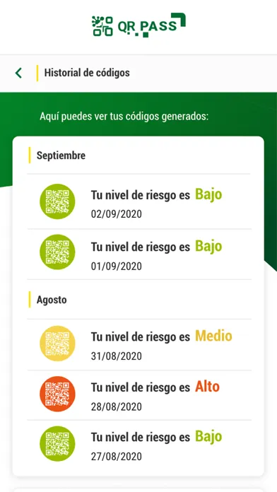 Screenshot di QR Pass