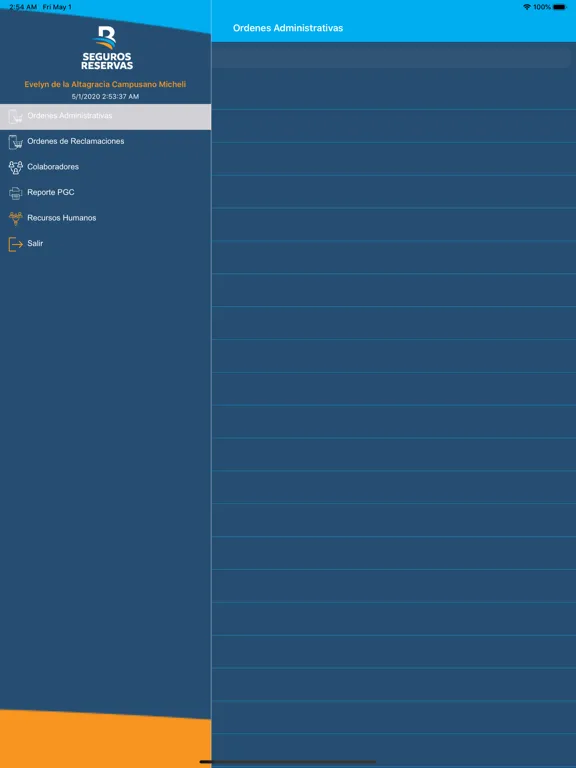 Capturas de tela do Seguros Reservas Admin365 iPad 