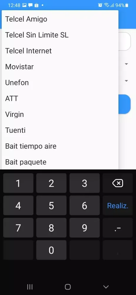 SEGUTAE recargas electrónicas Screenshots