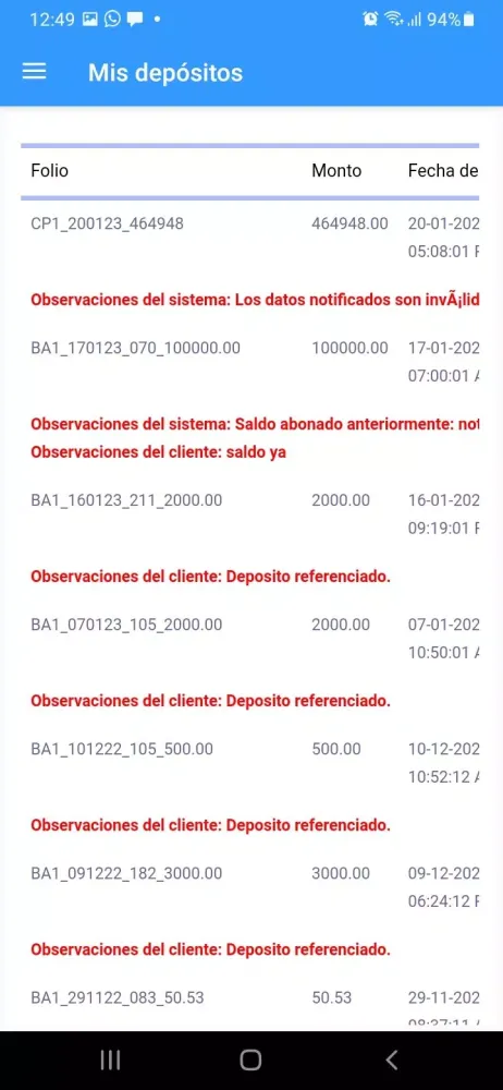 SEGUTAE recargas electrónicas Screenshots