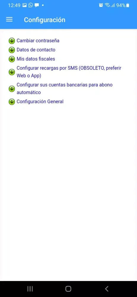 SEGUTAE recargas electrónicas Screenshots
