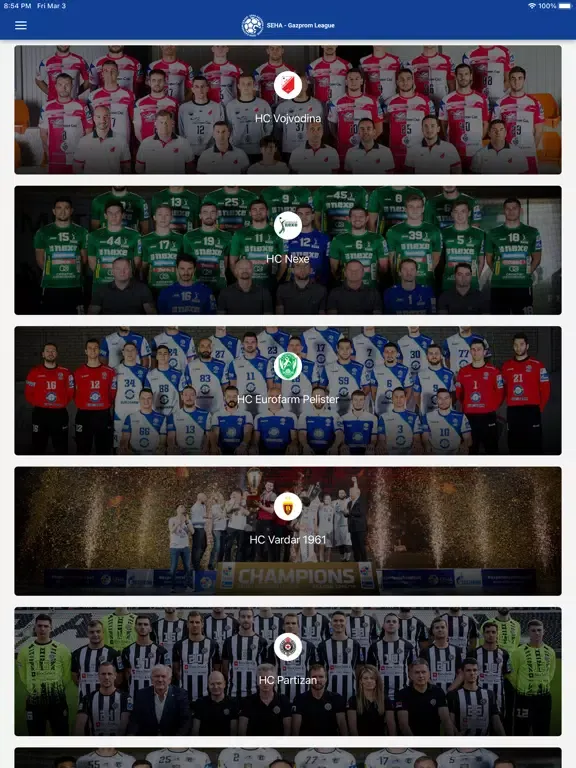 Скриншоты SEHA League iPad 