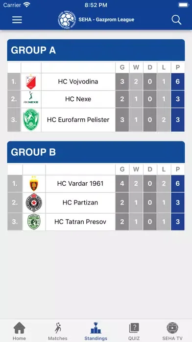 Скриншоты SEHA League