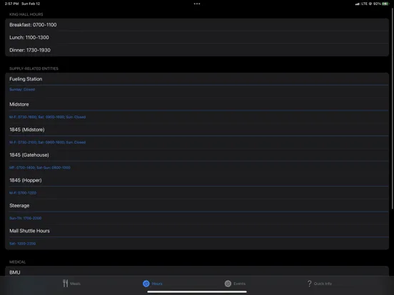 Tangkapan skrin Bill's Gouge iPad 