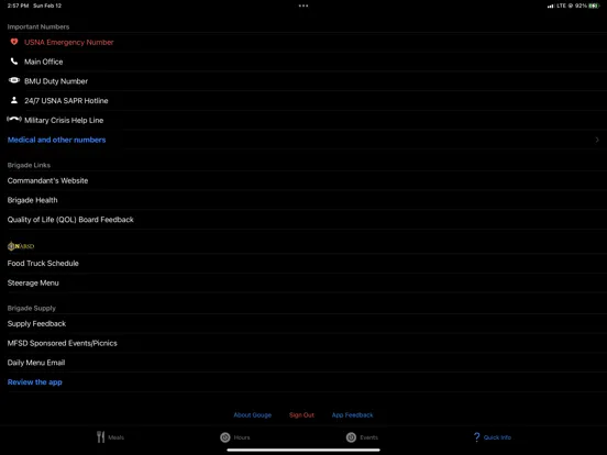 Tangkapan skrin Bill's Gouge iPad 