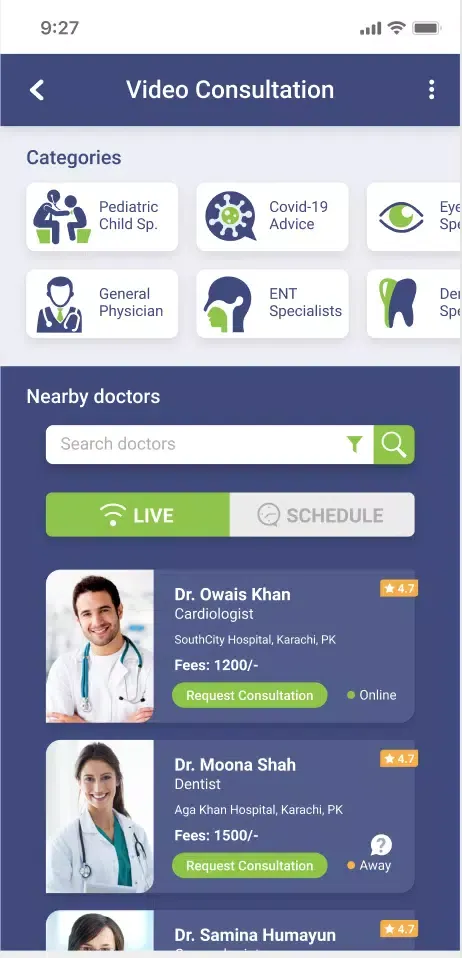 Ảnh chụp màn hình của Sehat Connection