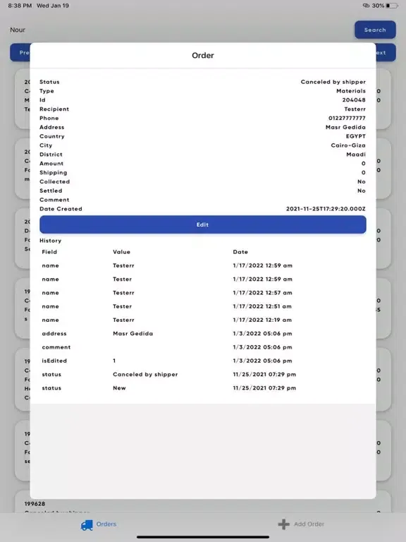 Capturas de tela do Loadbugs iPad 