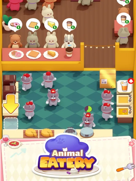 Ảnh chụp màn hình của Animal Snack Town iPad 