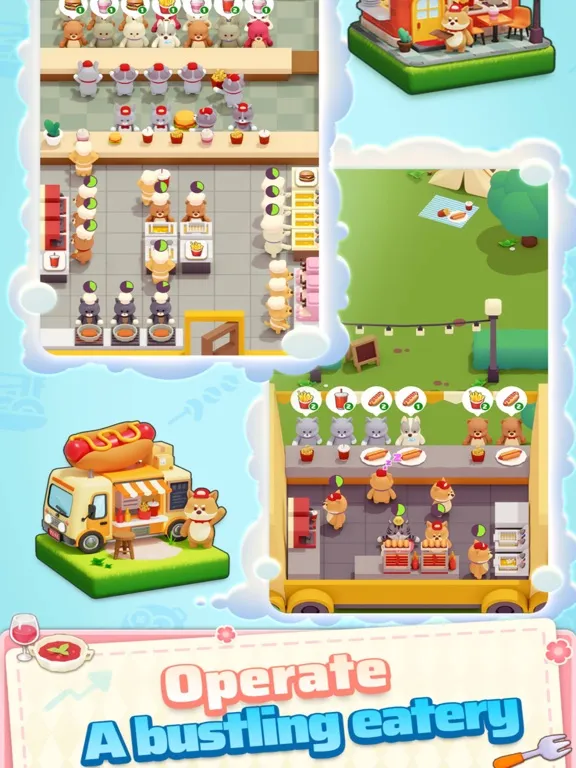 Ảnh chụp màn hình của Animal Snack Town iPad 